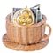 Vintiquewise Wicker Saucer Coffee Mug Cup Decorative Gift Basket Desk Organizer QI003795 - alternate 5